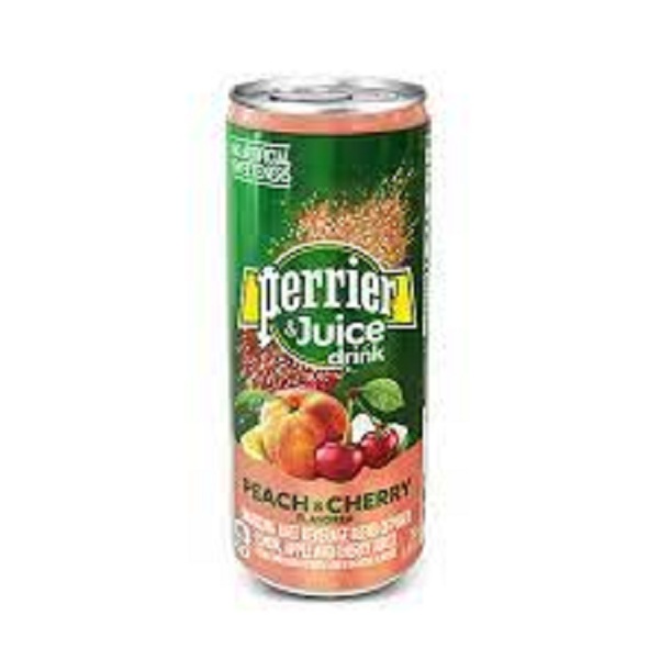 1 thùng tương đương 4 lon Nước đào và cherry có ga Perrier &amp; Juice 250ml