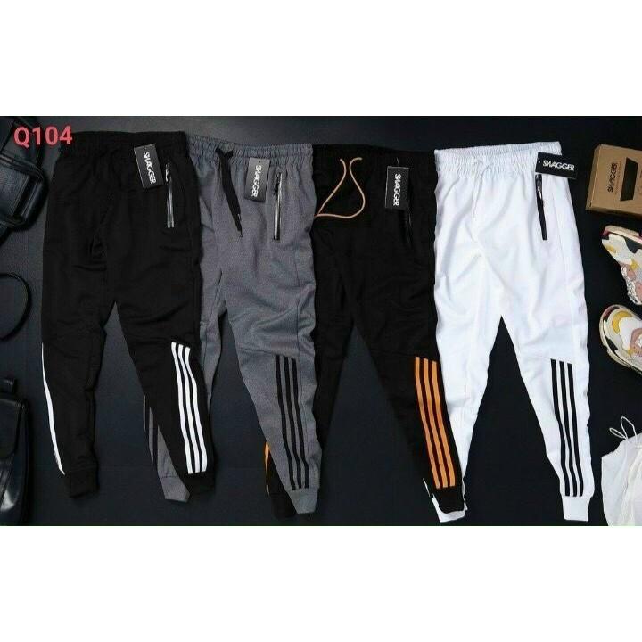 Quần Jogger Nam Nữ 3 Sọc Form Ống Rộng Bo Gấu Vải Mịn Năng Động Trẻ Trung Form Chuẩn, Chất Dày Đẹp