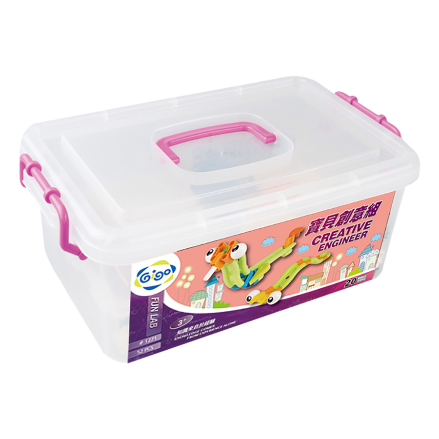 Đồ Chơi Dạy Học Gigo Toys Kỹ Sư Tí Hon - Creative Engineer 1271 (52 Mảnh Ghép)
