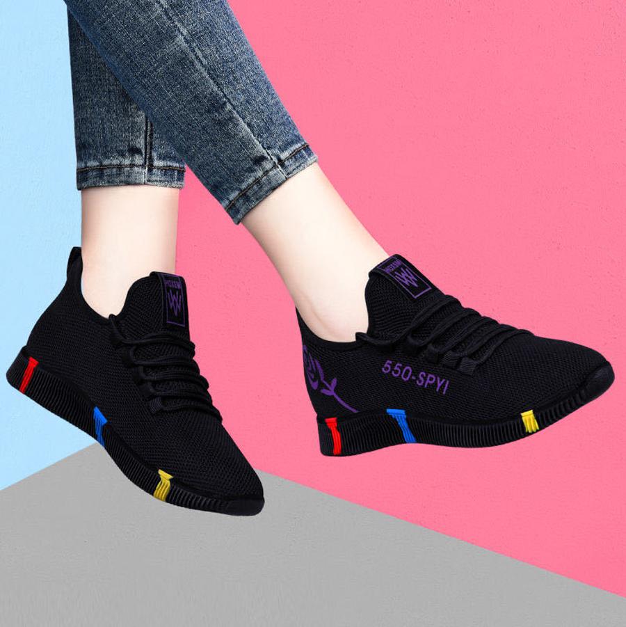 Giày sneaker nữ thời trang mới nhất buộc dây siêu nhẹ V245