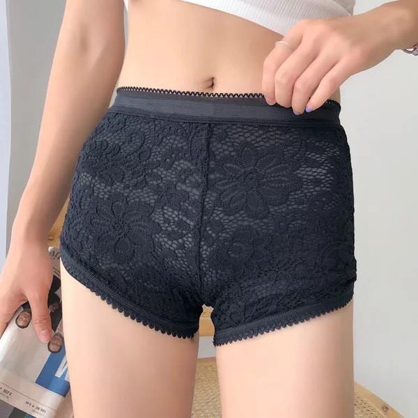 Quần Đùi Ren, Quần Váy Mặc Trong Kiểu Hoa Cúc - Da