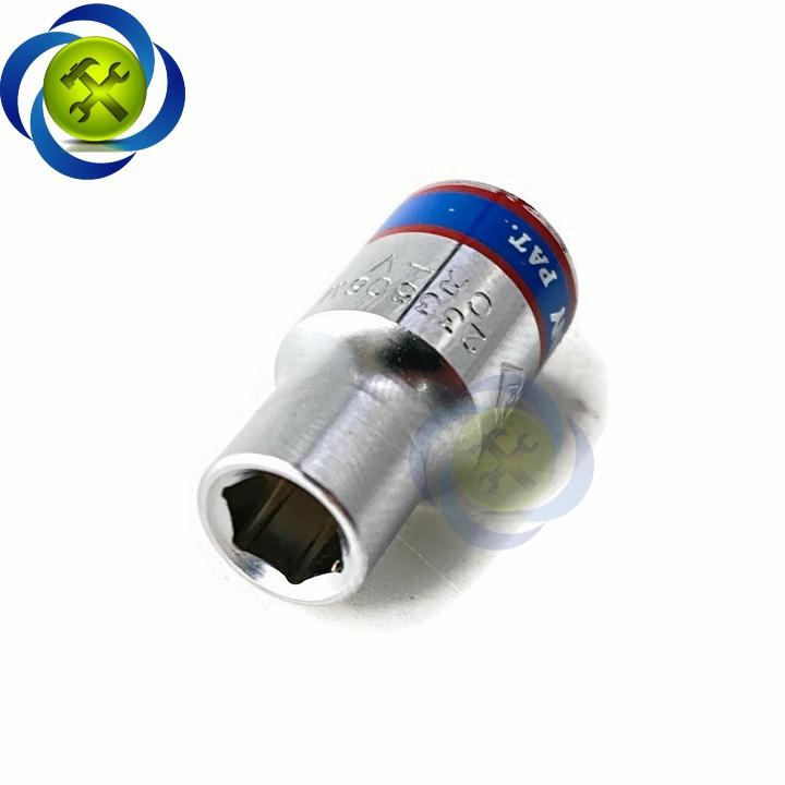 Tuýp 6mm 1/4 Kingtony 233506M loại ngắn 6 cạnh màu trắng