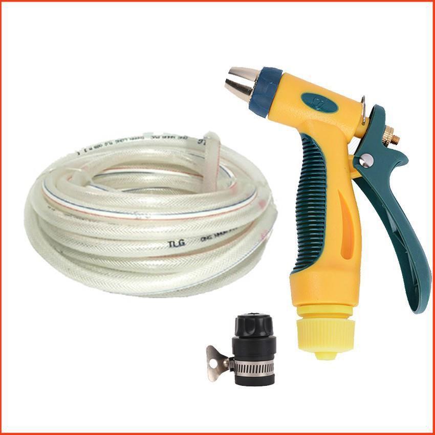 Bộ dây vòi xịt nước rửa xe,tưới cây tăng áp 3 lần 7-10m