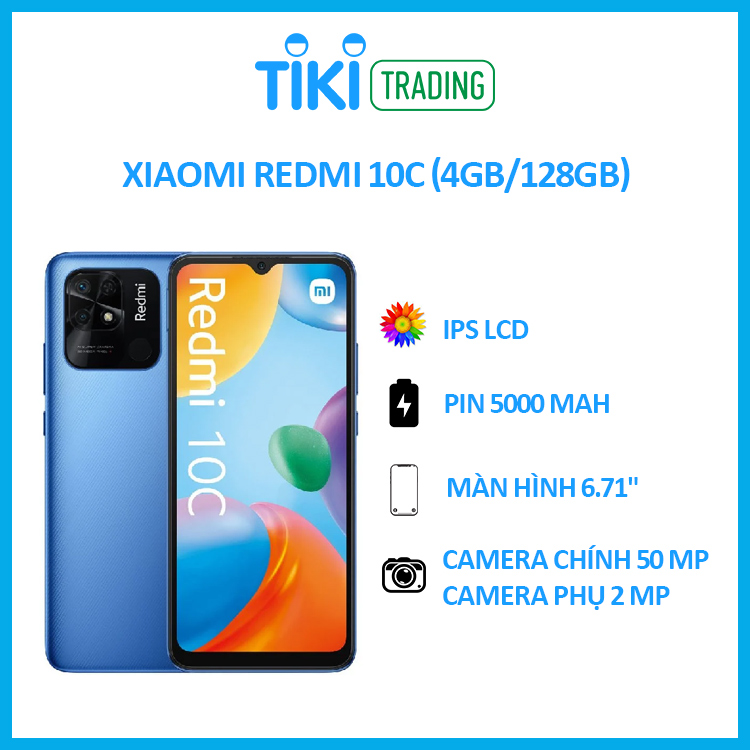 Điện thoại Xiaomi Redmi 10C - Hàng chính hãng