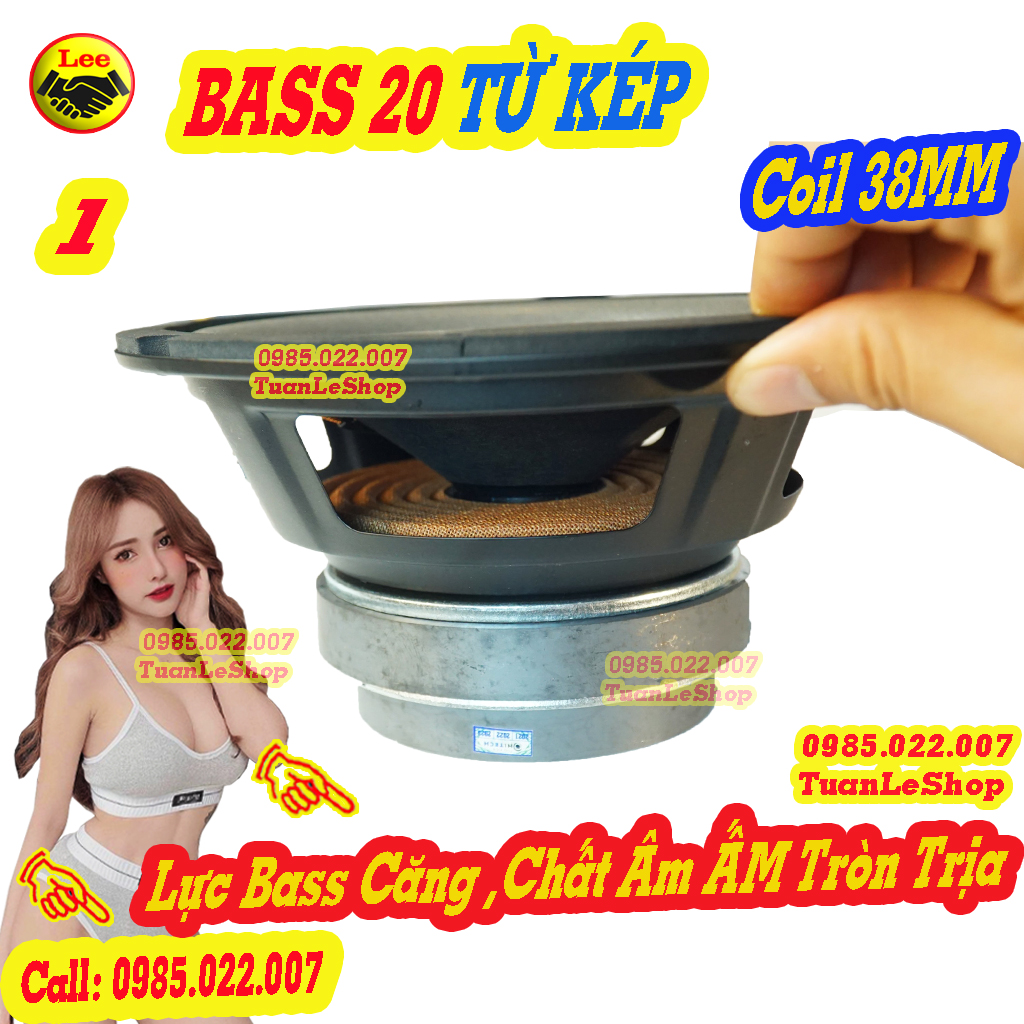 MỘT CỦ LOA BASS 20 TỪ KÉP 120 -100 - LOA BASS RỜI