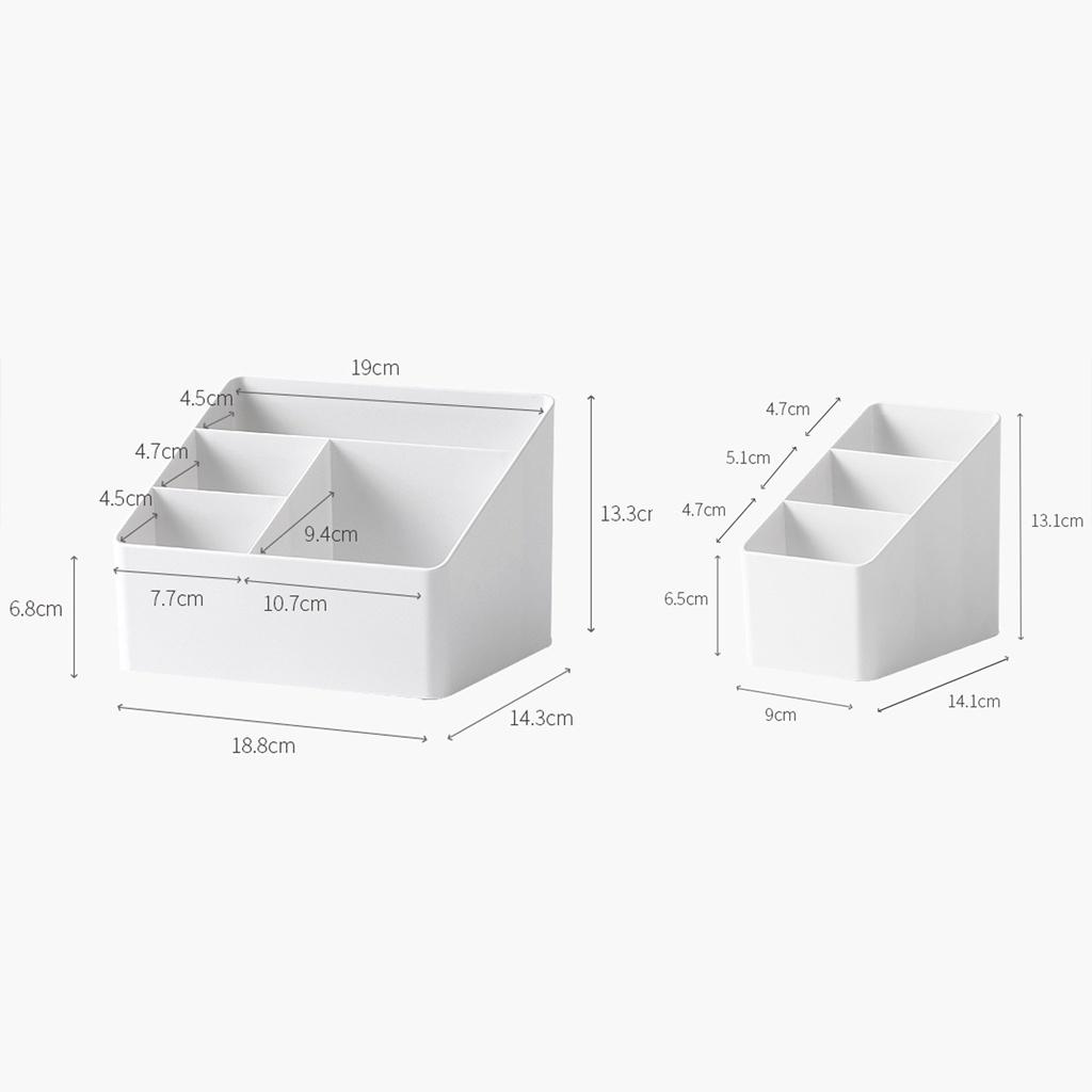 Khay để đồ dùng nhỏ chia ngăn đựng mỹ phẩm văn phòng hộp nhựa đa chức năng để thiết bị điều khiển từ xa babo (TC29)