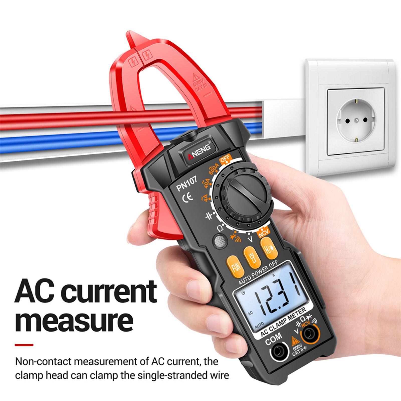 Digital Clamp Meter DC  Voltmeter Accurately 4000Counts  DC Voltage LCD  Tester Tool for Troubleshooting Vehicles