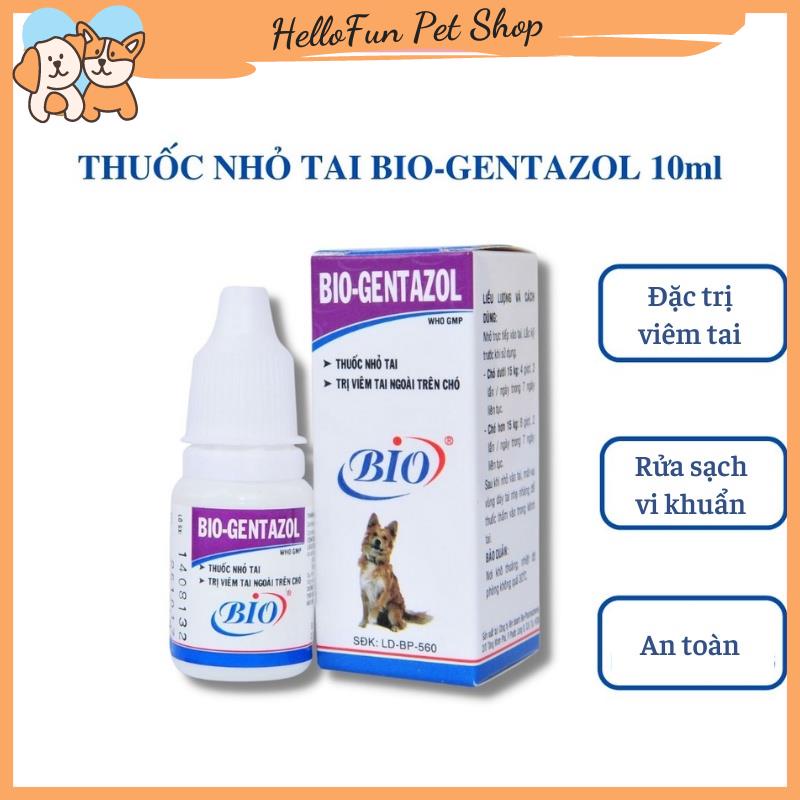 Lọ nhỏ tai Bio-Gentazol cho chó mèo 10ml