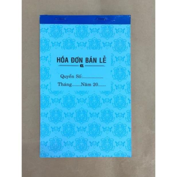 Hoá đơn bán lẻ 2 liên (combo 10 cuốn) 50 bộ 100 tờ