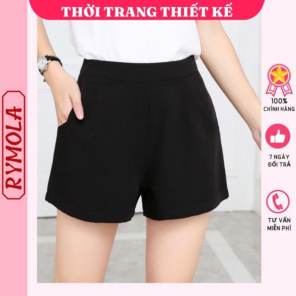 Quần Short Nữ MOLA Lưng Cao Chất Tuyết Mưa Cao Cấp Dáng Vintage Siêu Dễ Thương