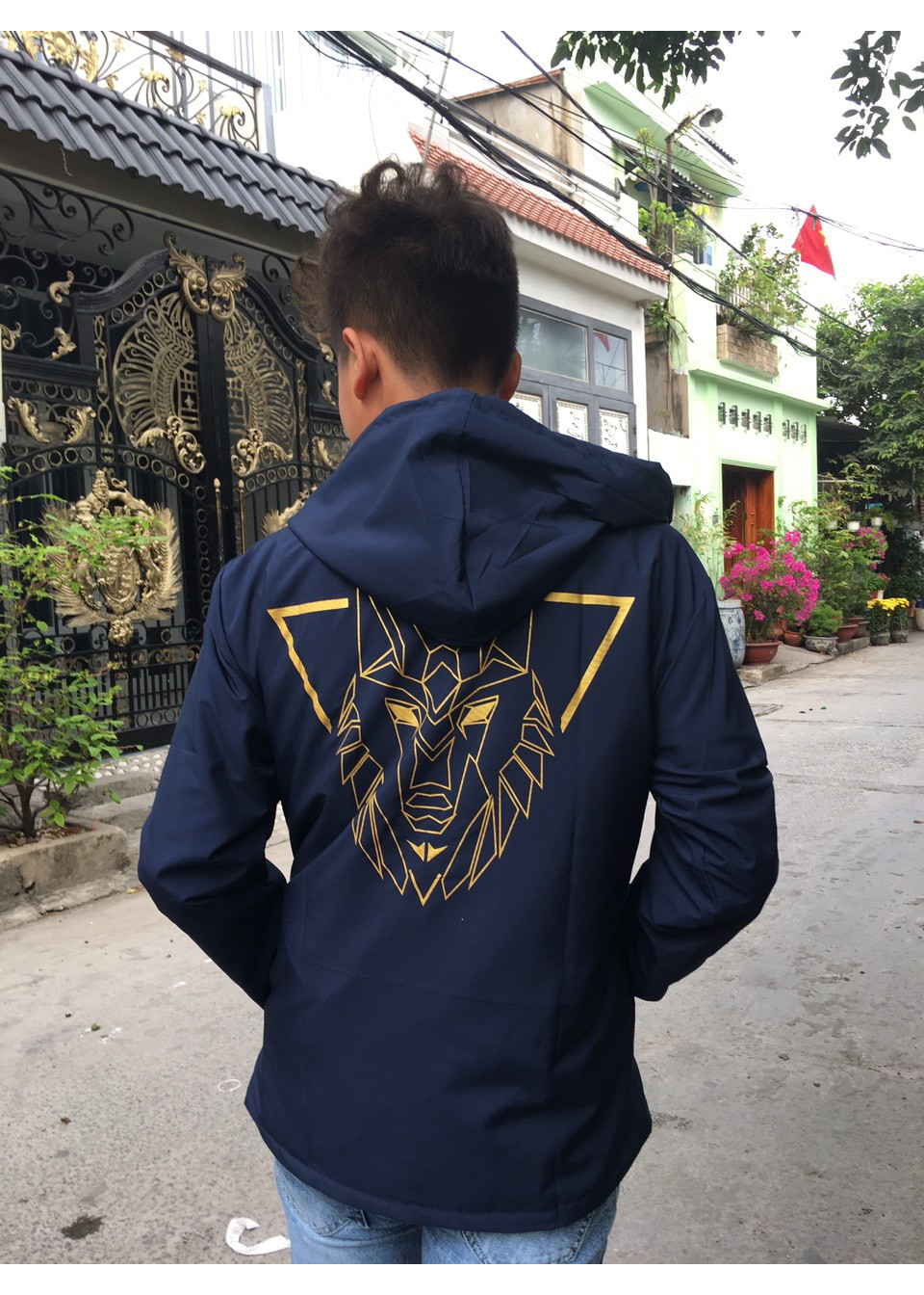 Áo Khoác Dù Nam IN SƯ TỬ hot