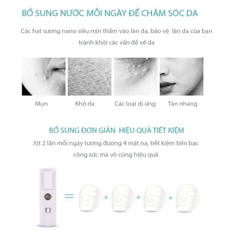 Máy phun sương mini - Máy phun sương tạo ẩm cầm tay tiện lợi với công nghệ hiện đại