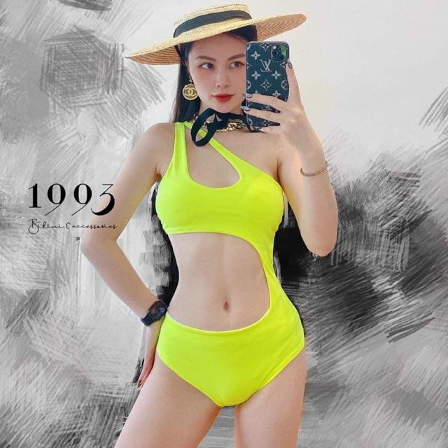 Bikini 1 mảnh lệch vai khoét eo sành điệu