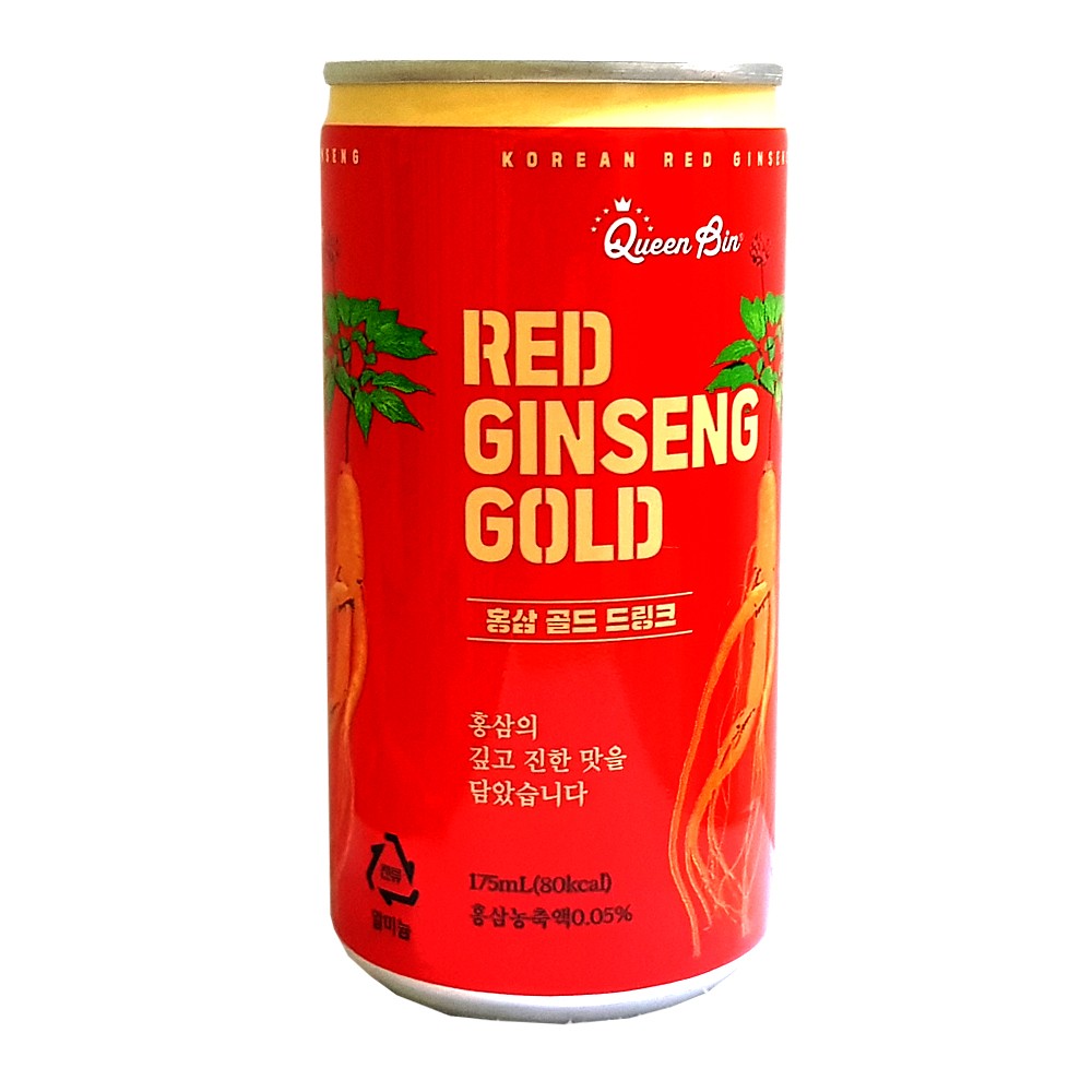 Túi 12 Lon Nước Hồng Sâm DWI Queen Bin Red Ginseng Gold (175ml/Lon)