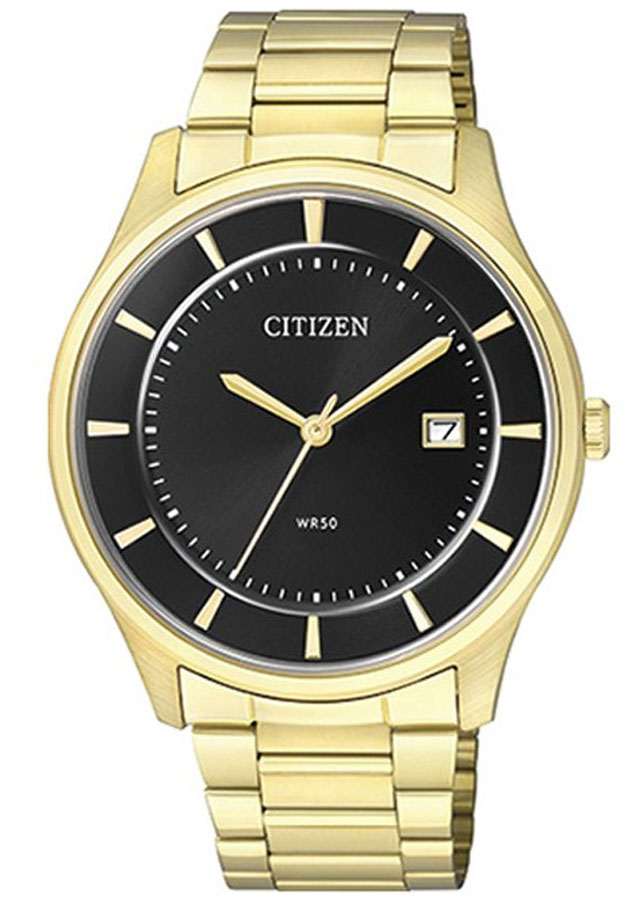 Đồng Hồ Nam Citizen Pin-Quartz Dây Thép Không Gỉ BD0043-59E - Mặt Đen (39mm)