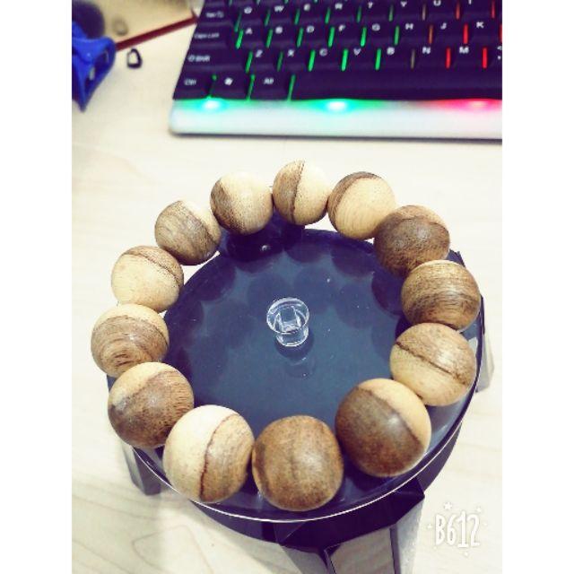 VÒNG TAY TRẦM HƯƠNG ÂM DƯƠNG 18 LY