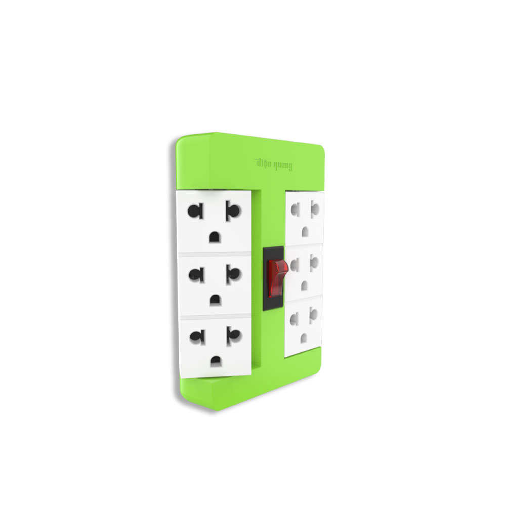 Ổ cắm xoay 90º Điện Quang ĐQ ESK RT 63