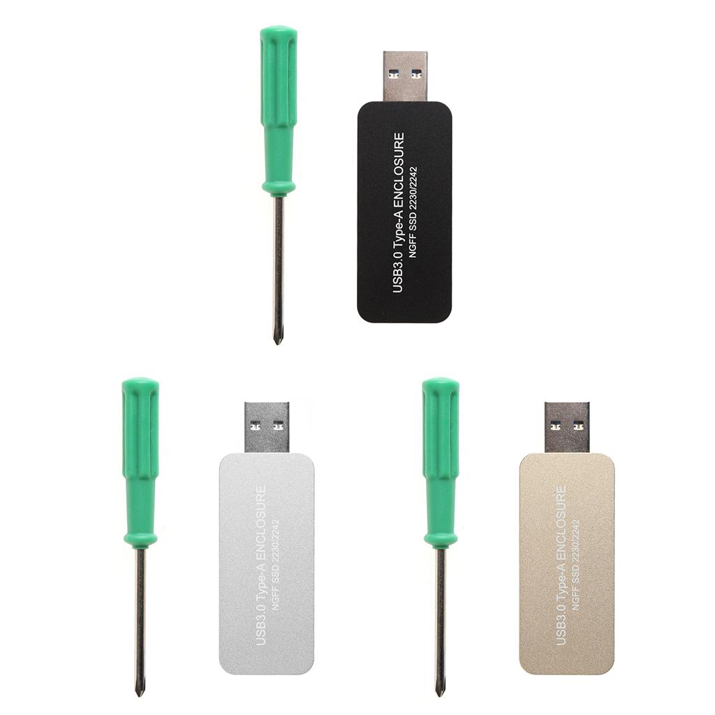 USB 3.0 to Based 2230/2242 M.2 SSD Portable Enclosure Storage Box