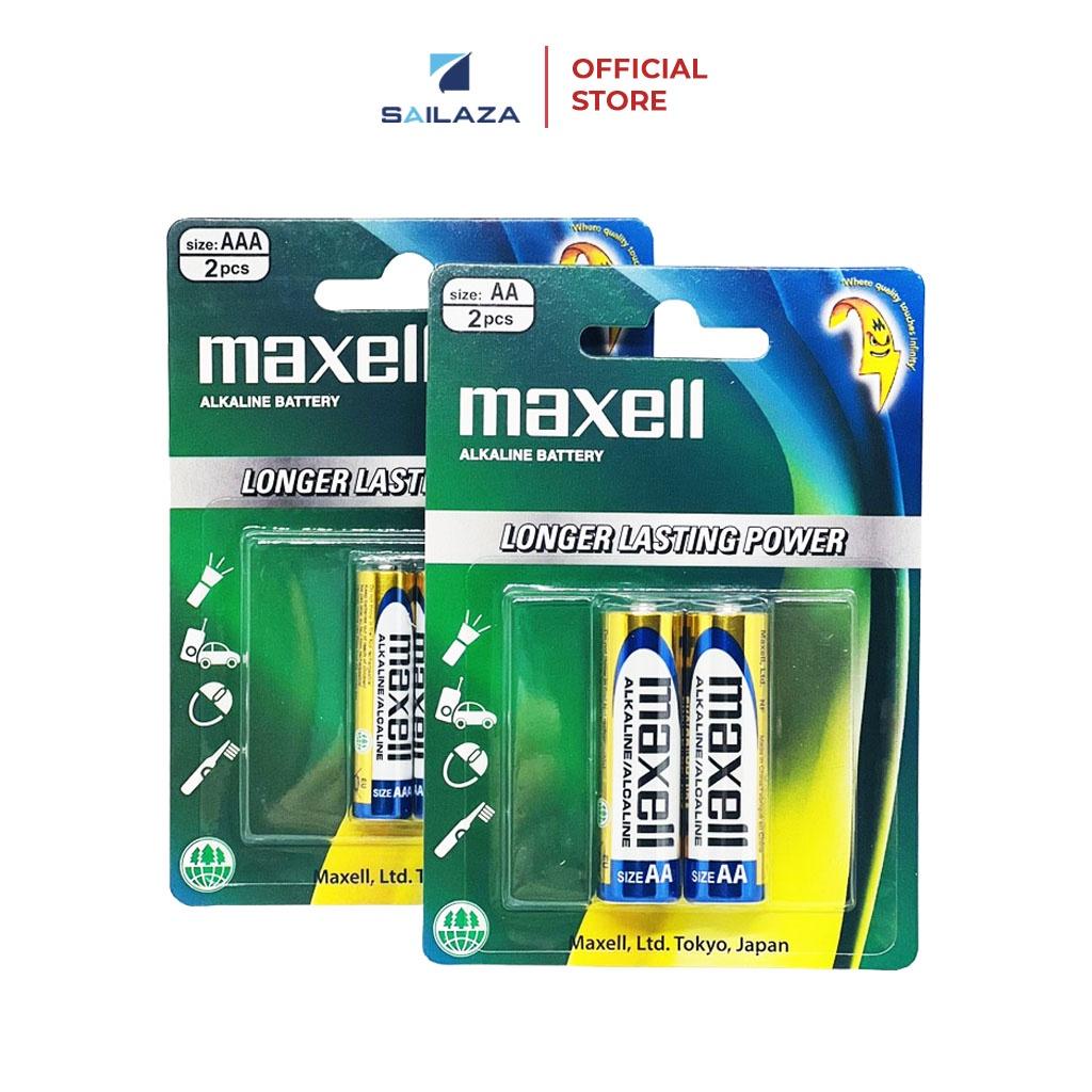 Pin AA, AAA, 2a, 3a Maxell Alkaline xanh chính hãng 1.5V Vỉ 2 viên