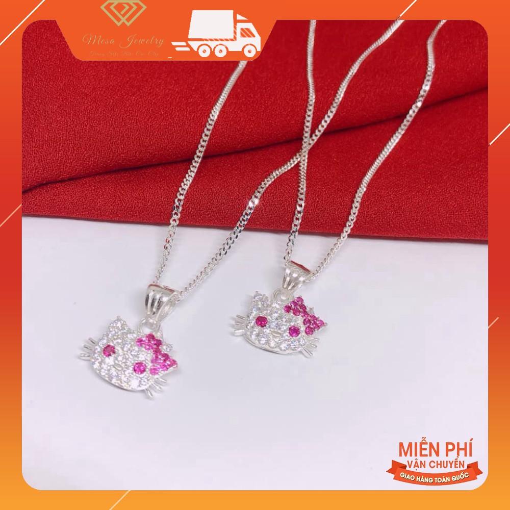 DÂY CHUYỀN KITTY CHO BÉ GÁI - MÈO ĐEO NƠ