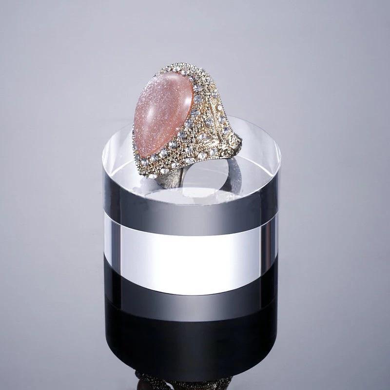 Kệ mica/ giá đỡ trưng bày sản phẩm hình trụ Dày 60mm (6cm), nhiều kích thước - Tròn