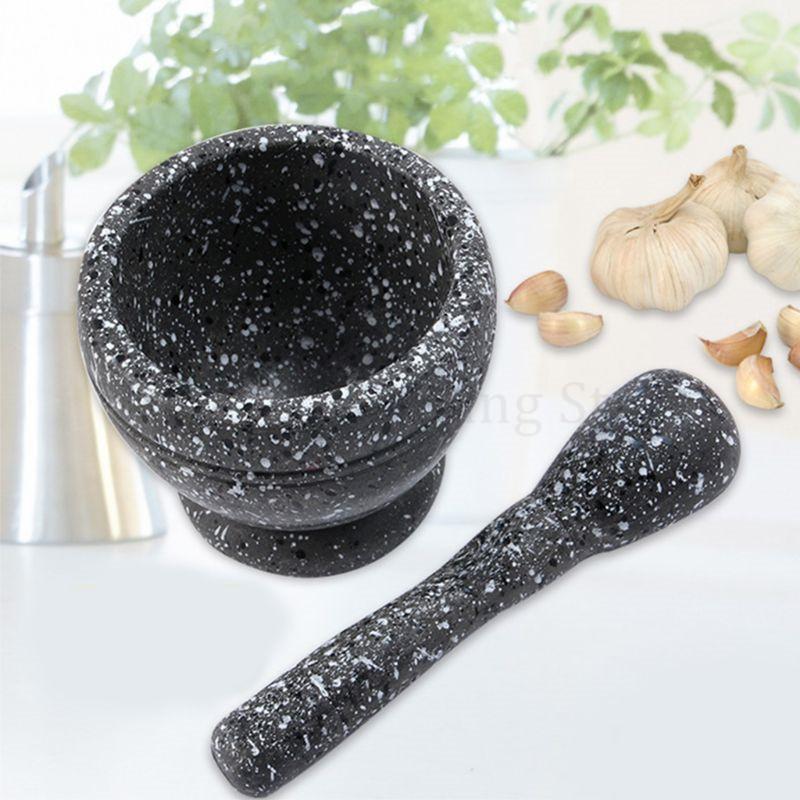 Nhựa Chày Cối Dụng Cụ 11 Cm Cối Lớn Nhà Bếp Loại Gia Vị Thảo Mộc Thực Phẩm Tách Vỏ Dụng Cụ Mài Cho Tự Làm Nước Chấm Làm mi