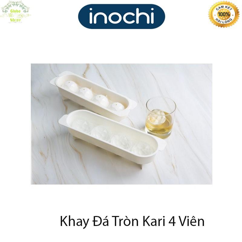 Khay Đá Tròn Nhựa Cao Cấp 4 Viên To Kari INOCHI