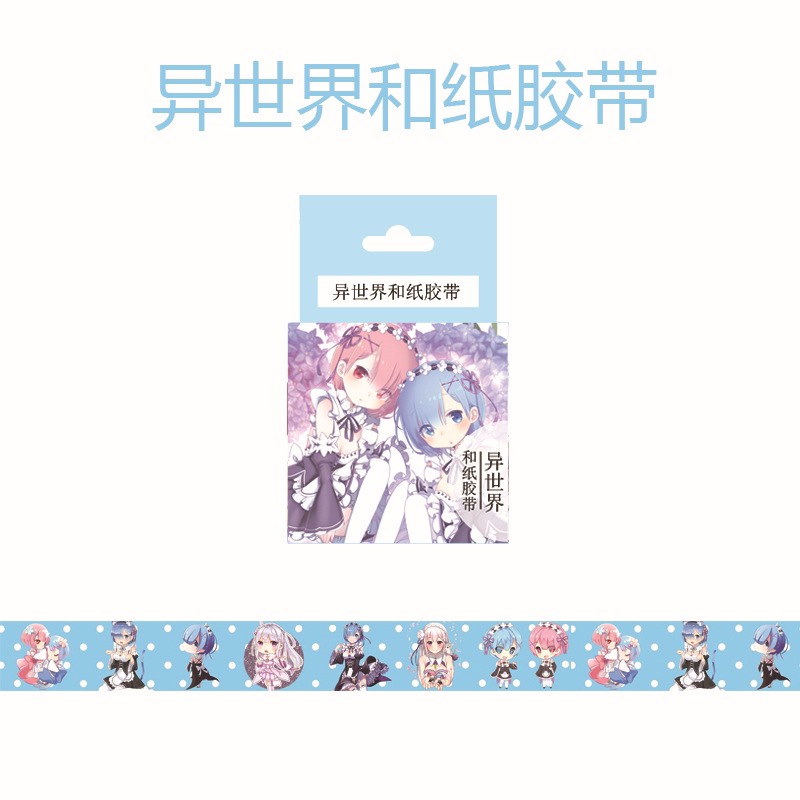 Set 2 cuộn Băng dính hình Re:Zero