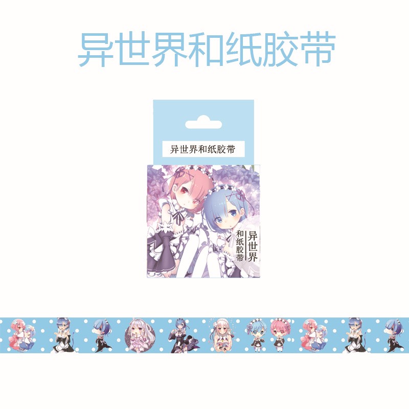 set 2 cuộn Băng dính hình Re:Zero