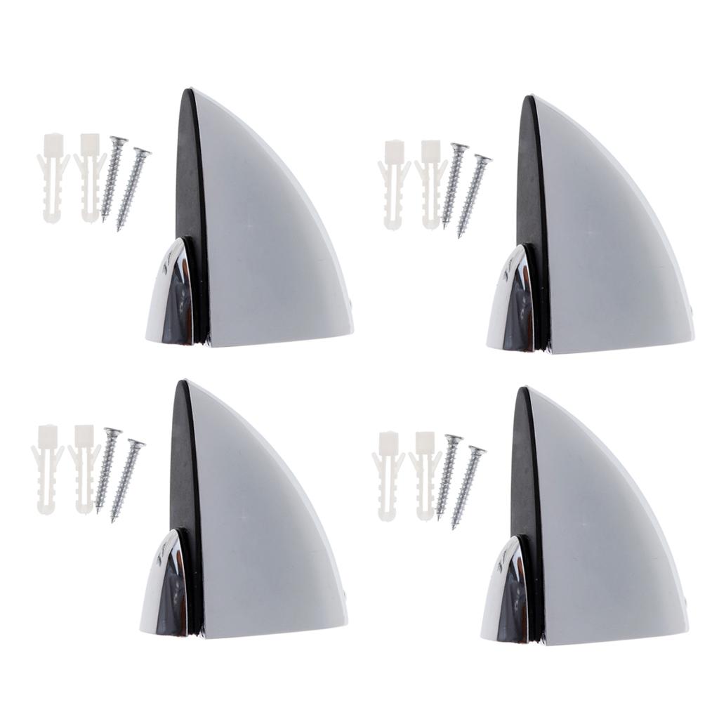 4x Adjustable Wood Glass Clamp Bracket Holder for Balustrade Shelf , for 3mm-32mm Glass Wood