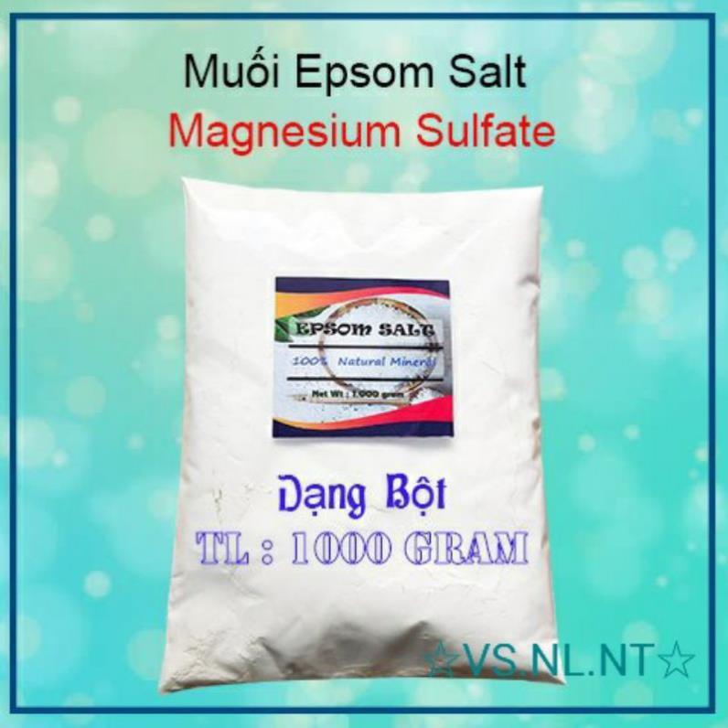 Muối Epsom-1KG<MgSO4>#100% Tự Nhiên.