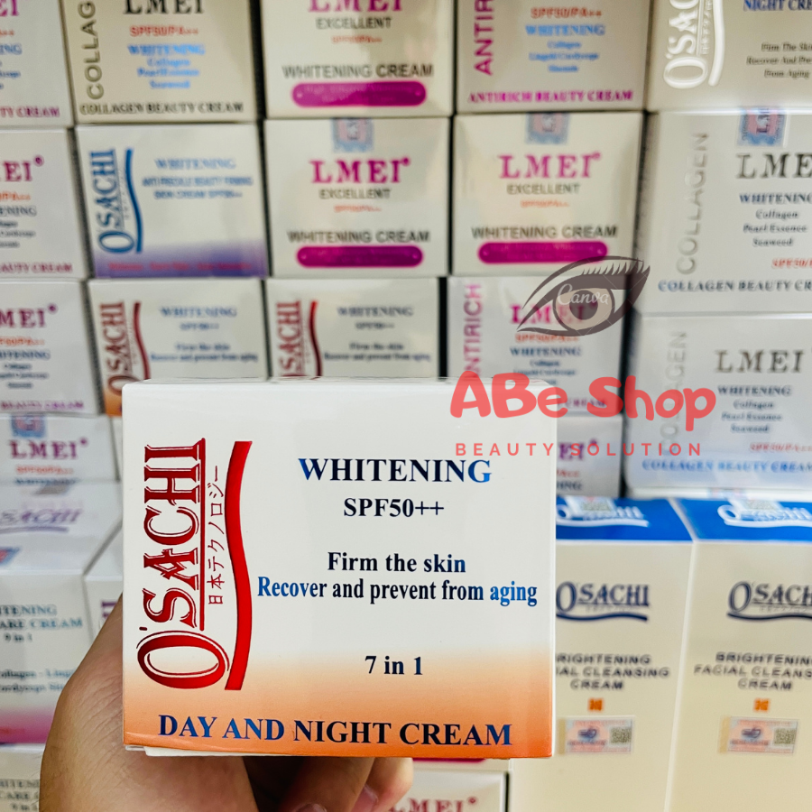 KEM O'SACHI ĐỎ 7 IN 1 - WHITENING DAY AND NIGHT CREAM - DƯỠNG TRẮNG - TÁI TẠO DA 20G