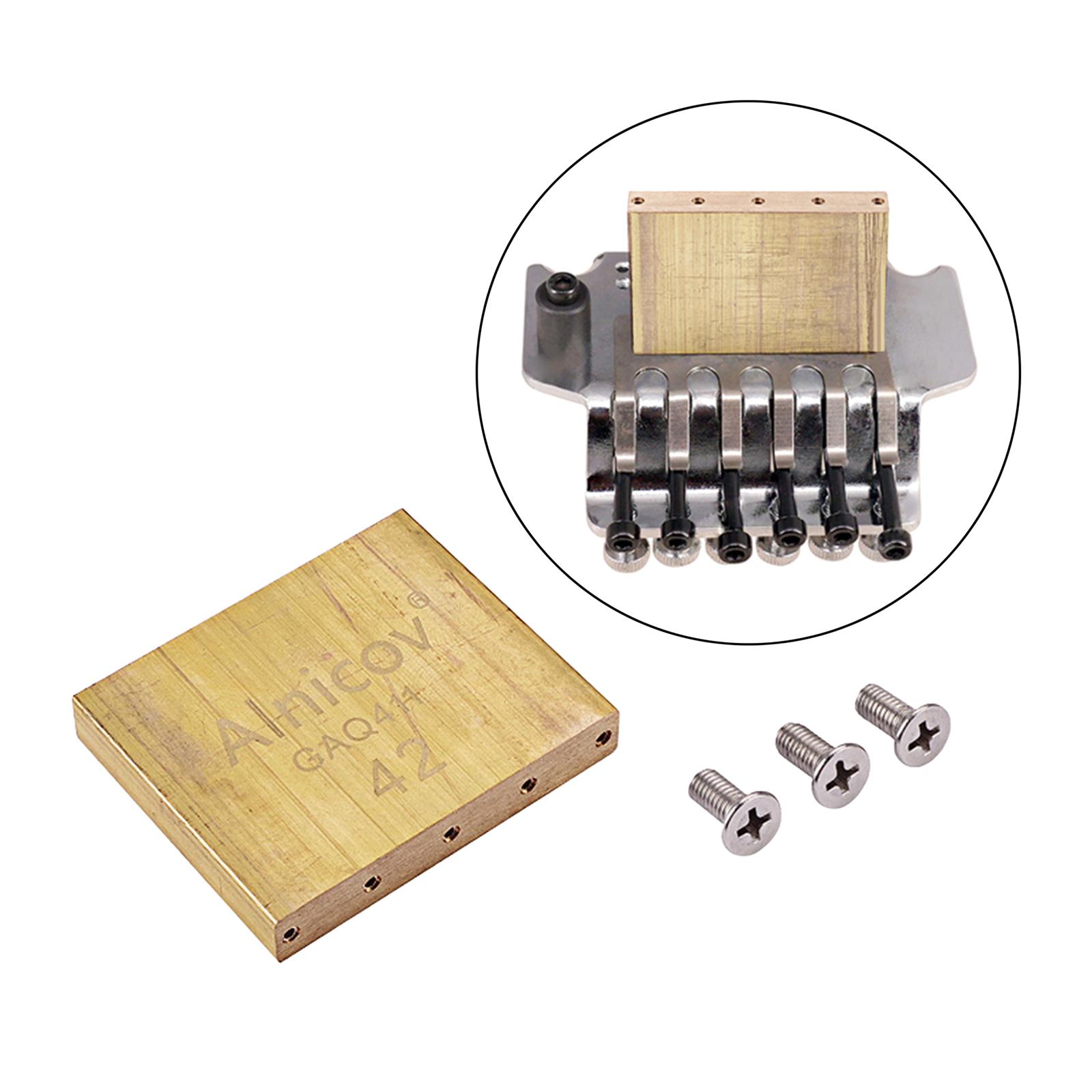 Hand-made Electric Guitar Tremolo System Bridge Brass Block