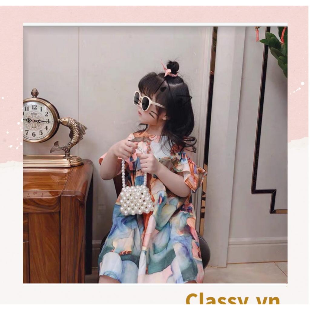 Túi xách mini Classy xách tay kết bằng hạt nhựa nhiều màu nổi bật dành cho nữ T1180