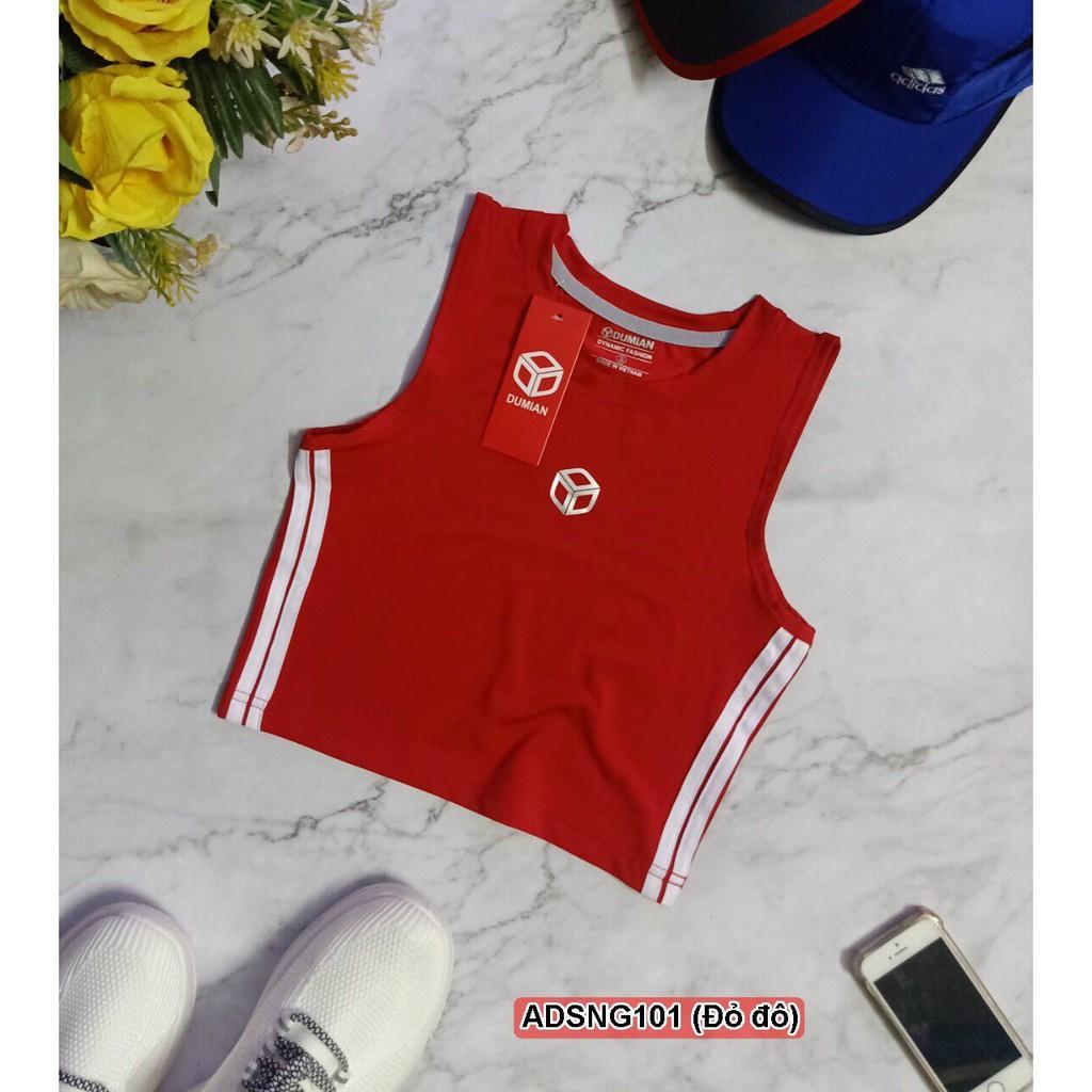 Áo hai dây croptop nữ, chất thun lạnh thể thao