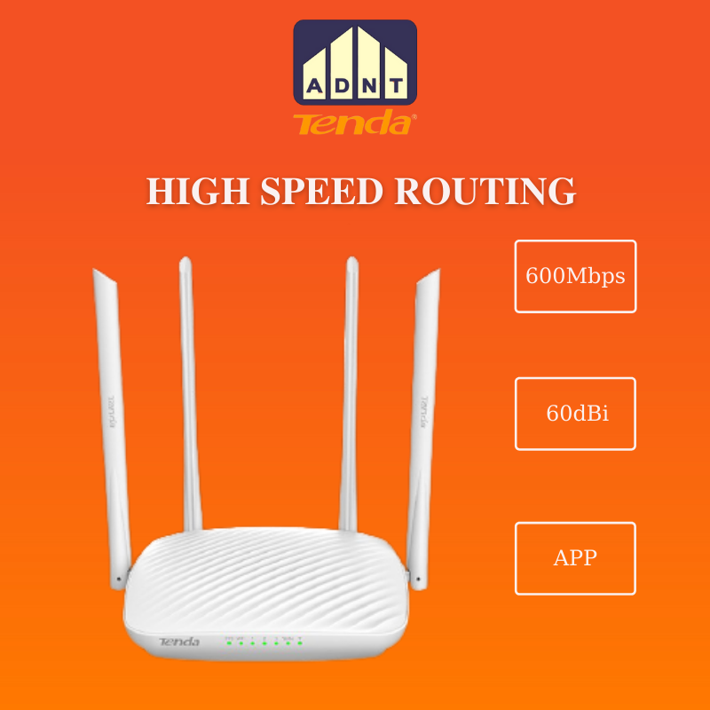 Thiết bị phát wifi không dây chuẩn 600Mbps Wireless Router F9 Tenda hàng chính hãng