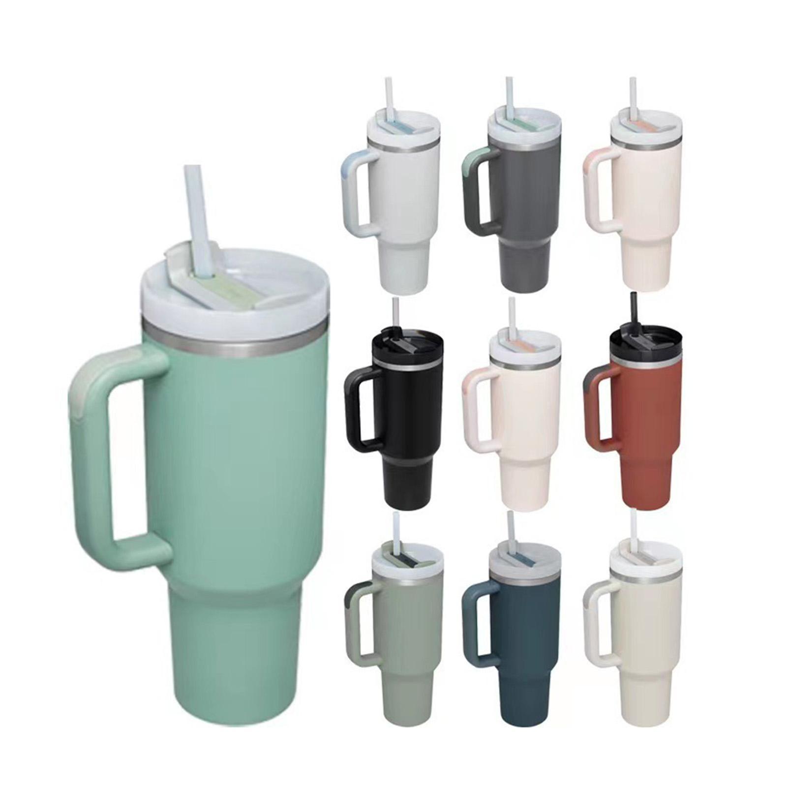 Tumbler with Handle with Lid and Straw Car Tumbler Cup for