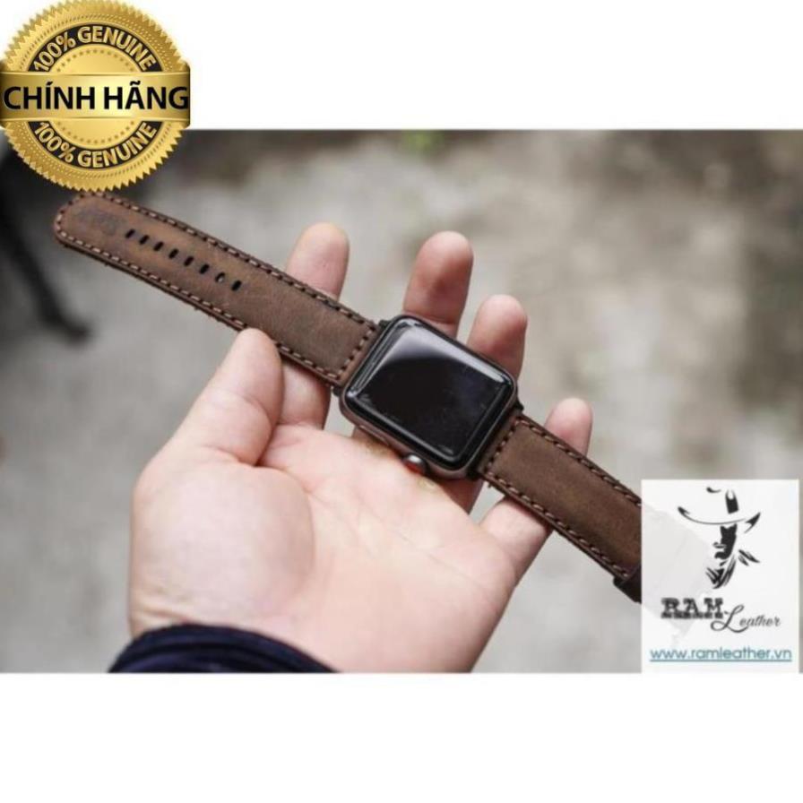 DÂY ĐỒNG HỒ DA SÁP NGỰA DÀNH CHO DÒNG APPLE WATCH – RAM BAUHAUS 1950 CHÍNH HÃNG
