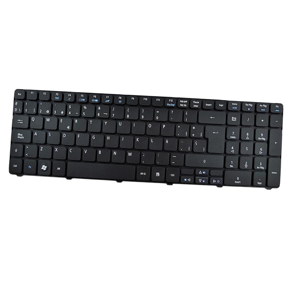 Laptop SP Spanish Keyboard Replacement Fits for   AS5741G Black