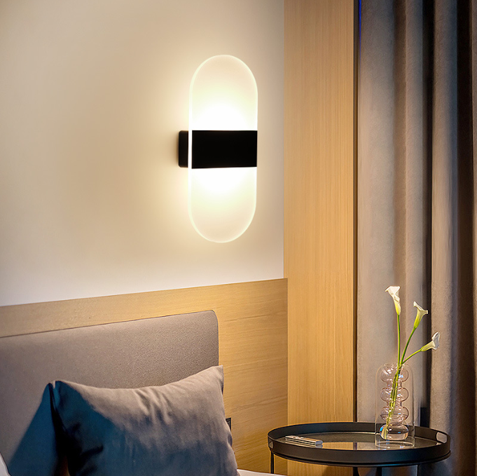 Đèn gắn tường tự động cảm biến cơ thể người pin sạc Nordic Light - Phong cách Châu Âu