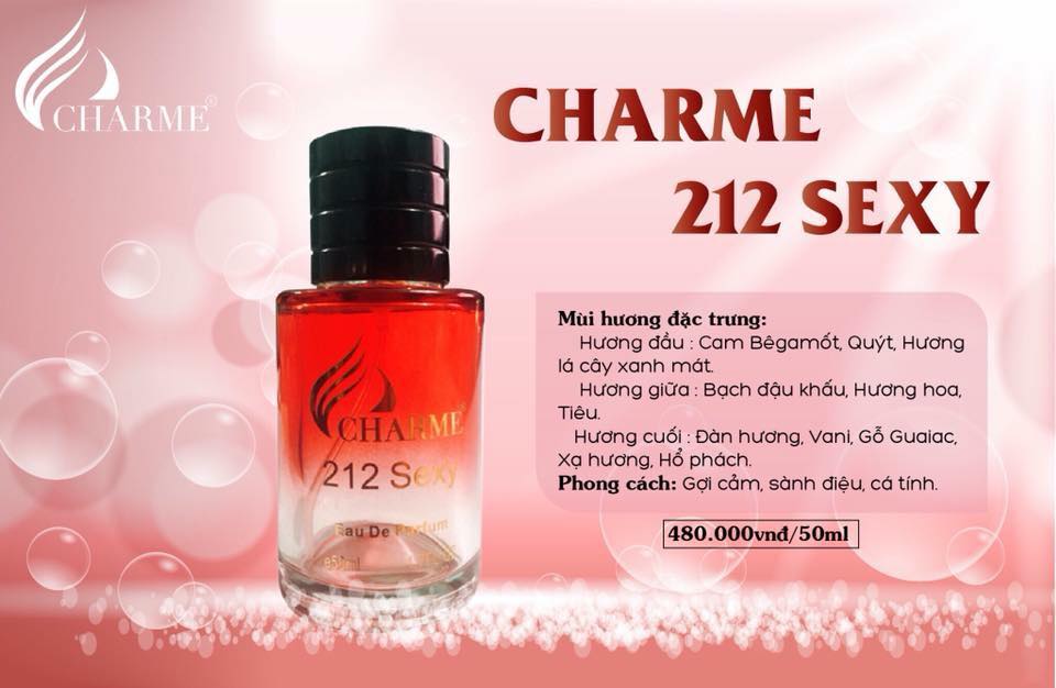 Nước Hoa Nam Charme 212 Sexy (50ml)