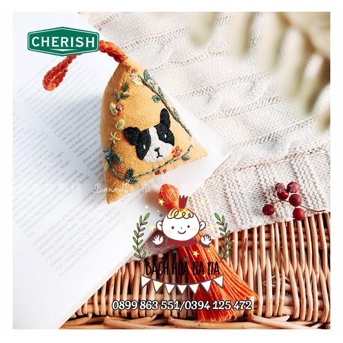 Bộ Kit gói nguyên liệu tự thêu handmade Túi thơm BÁNH Ú - MÈO MAY MẮN DIY May vá khéo tay CÓ NHÂN THƠM - Bách hóa Na na