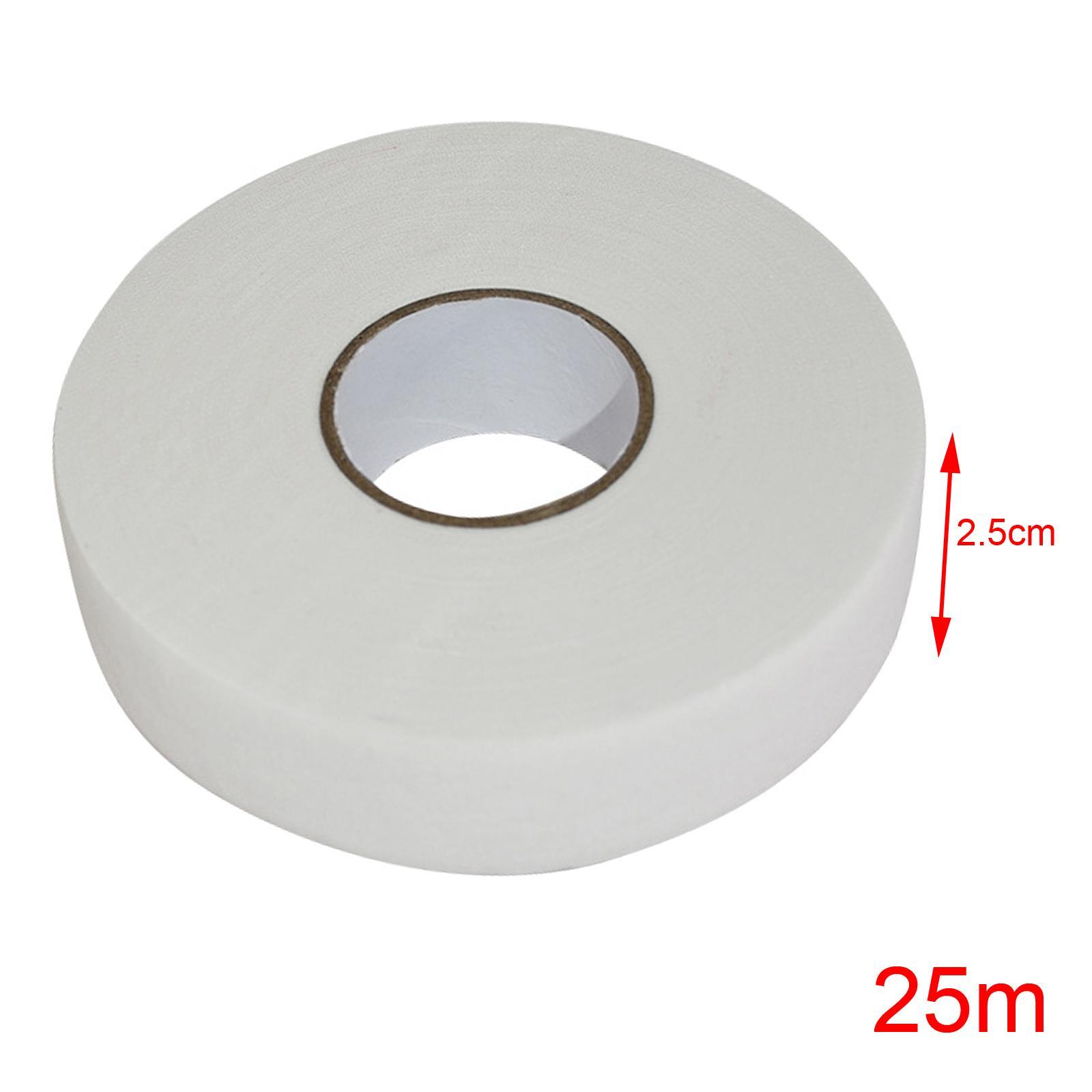 Ice Hockey Cloth Tape Protector Cover Width 2.5cm Wrapping Wear Resistant Hockey Sock Tape Hockey Tape for Tennis Squash Racquet Baseball