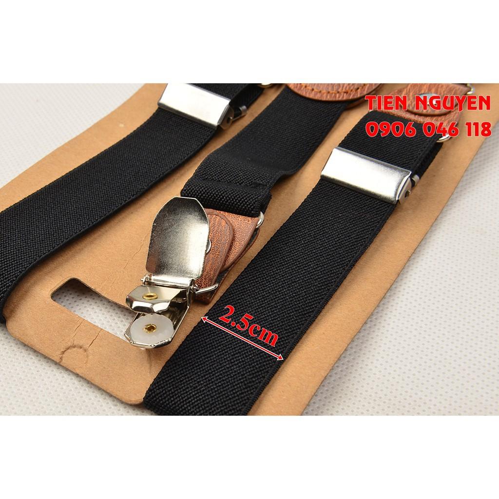 Đai Đeo Quần Trẻ Em Chữ Y Cao Cấp Dạng Kẹp 2.5Cm Thun 4 Chiều