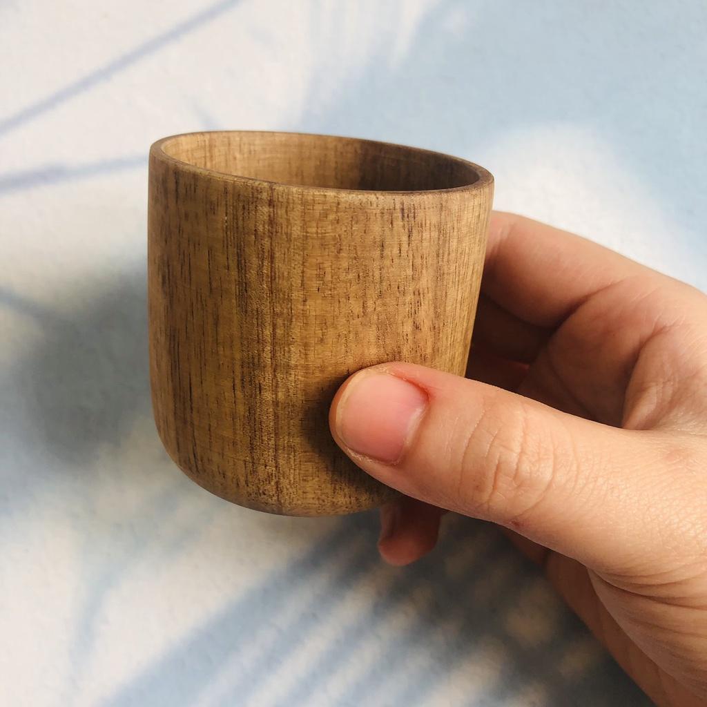 CỐC GỖ KEO 6x6 cm, Cốc Gỗ Uống Trà, Cà Phê, Chụp Ảnh Decor Của Craft Closet