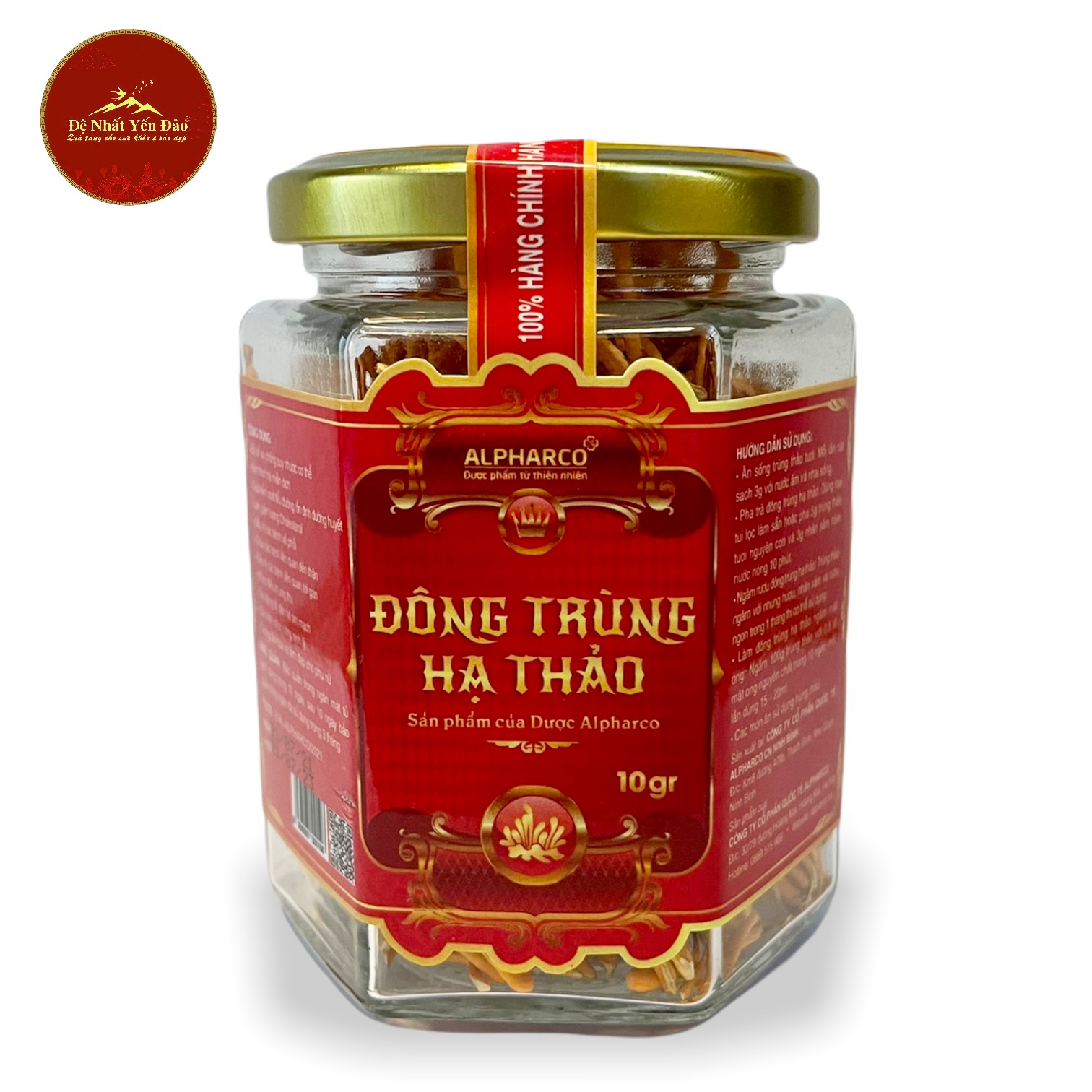 Combo Đệ Nhất Yến Đảo 1 - Yến Sợi Loại 2 + Nấm Đông Trùng Hạ Thảo - Bồi Bổ Sức Khỏe - Tăng Cường Đề Kháng - Phục Hồi Nhanh Sau Thai Kỳ - Hỗ Trợ Sinh Lý Nam Nử