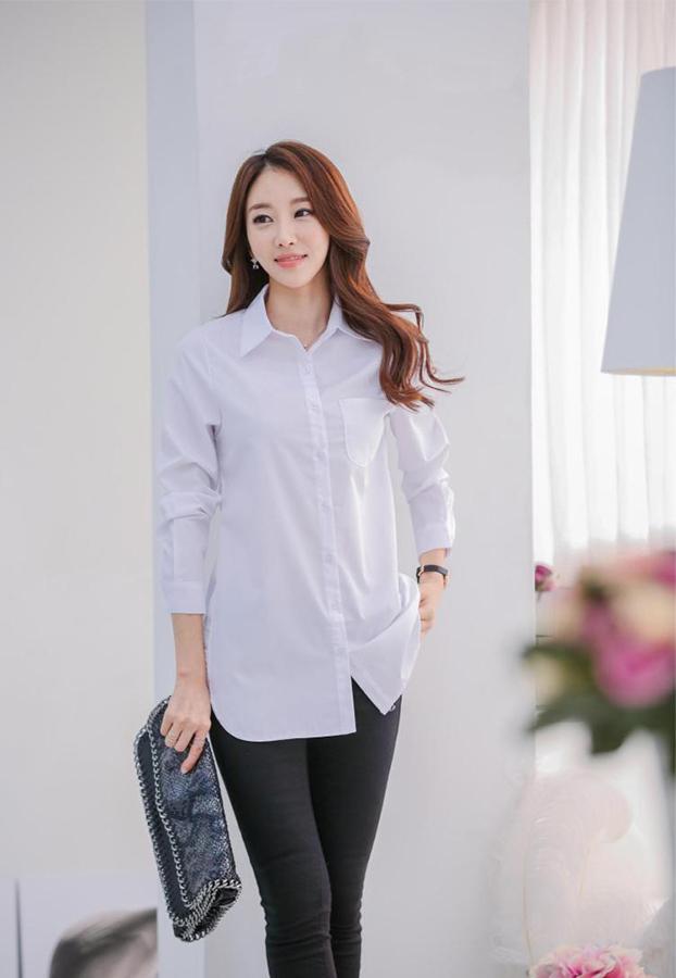 Sơ mi nữ phong cách công sở sm156