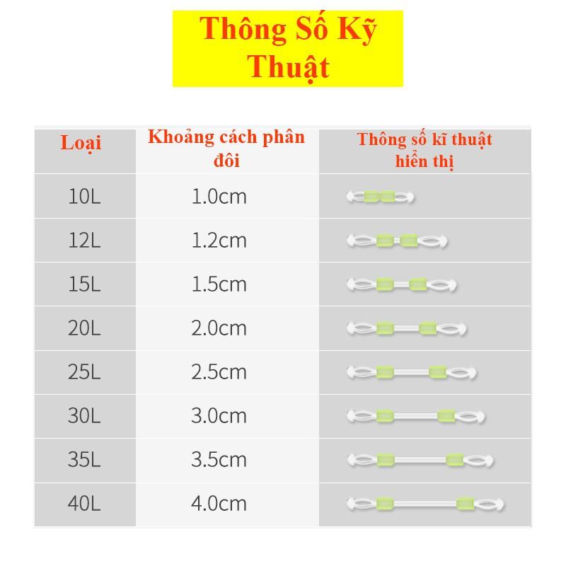 Dụng Cụ Chia Đôi Lưỡi Câu ( Vỉ 10 chiếc ), Thẻo Câu Chuyên Câu Đài Silicon Cao Cấp PK-5