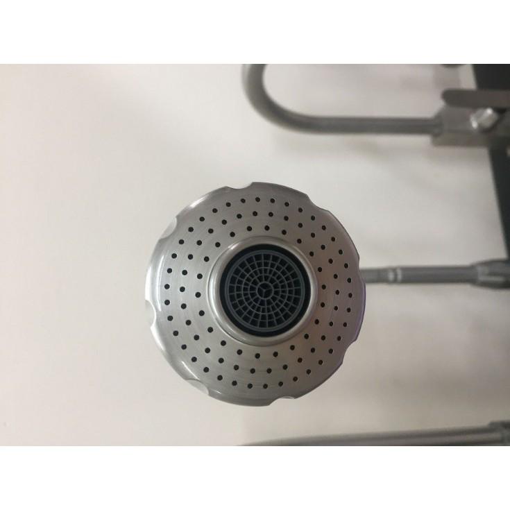 Vòi rửa chén nóng lạnh lò xo inox 304 + TẶNG KÈM 2 DÂY CẤP NƯỚC