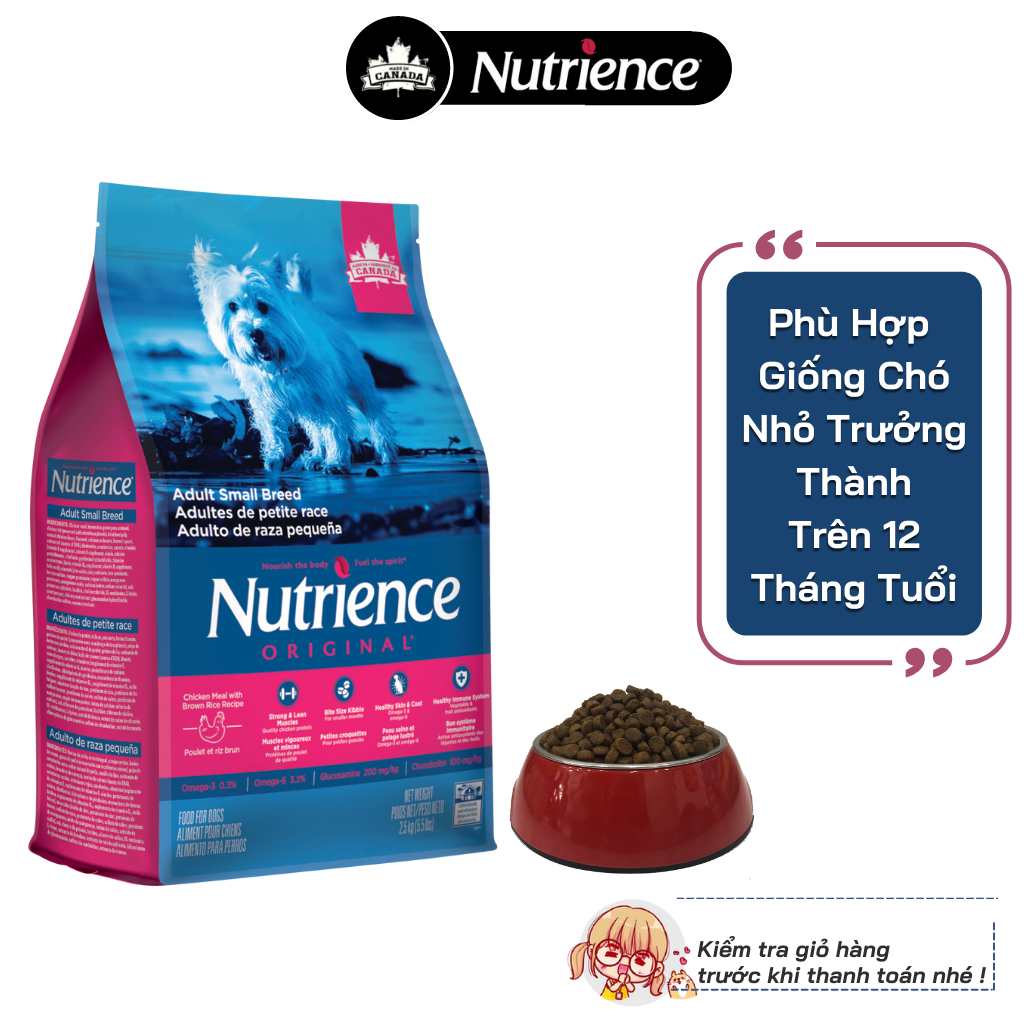 Thức Ăn Cho Chó Nhỏ Nutrience Infusion Bao 500g - Thịt Gà, Rau Củ Và Trái Cây Tự Nhiên